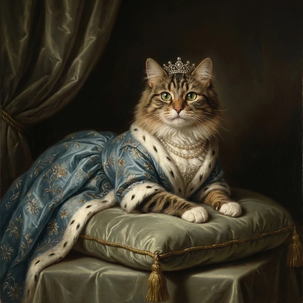 Pet Renaissance pet portrait example 3